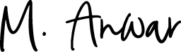 M. Anwar Logo